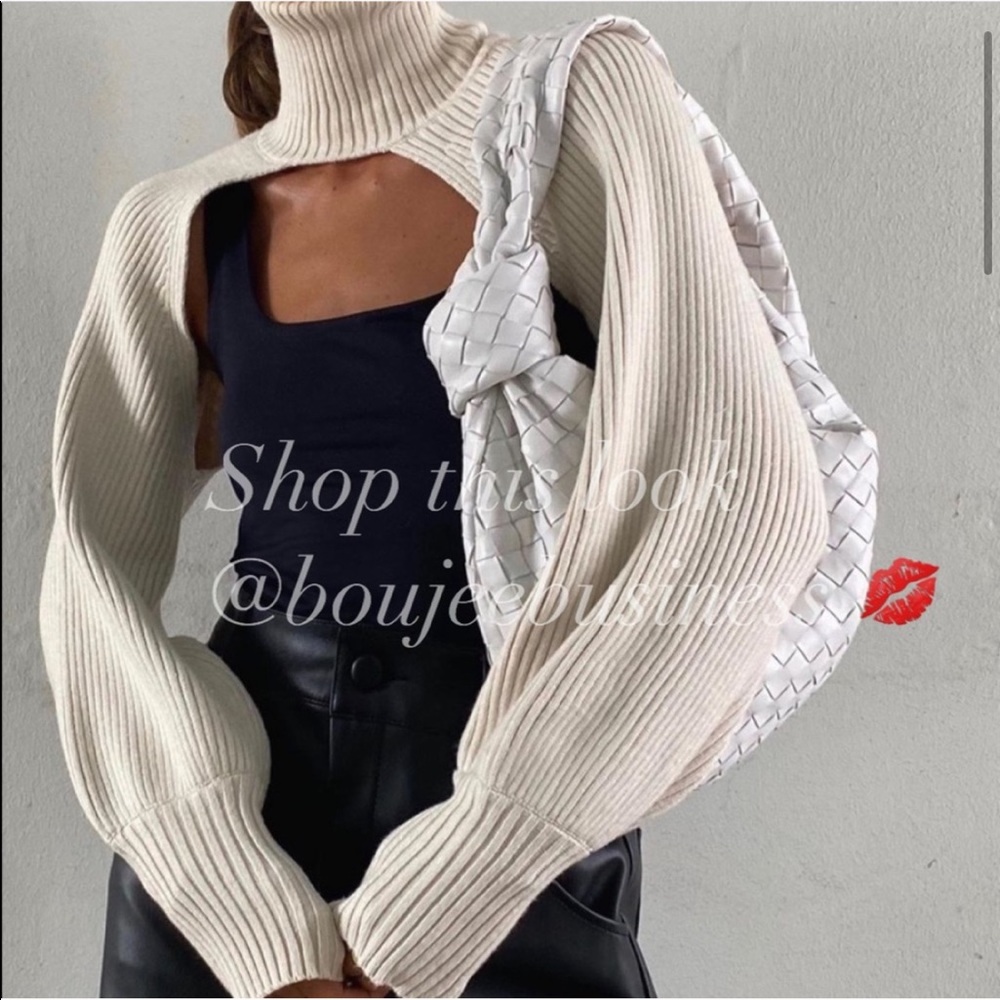 ZARA BNWT Knit Arm Warmer Sweater - Picture 3 of 16